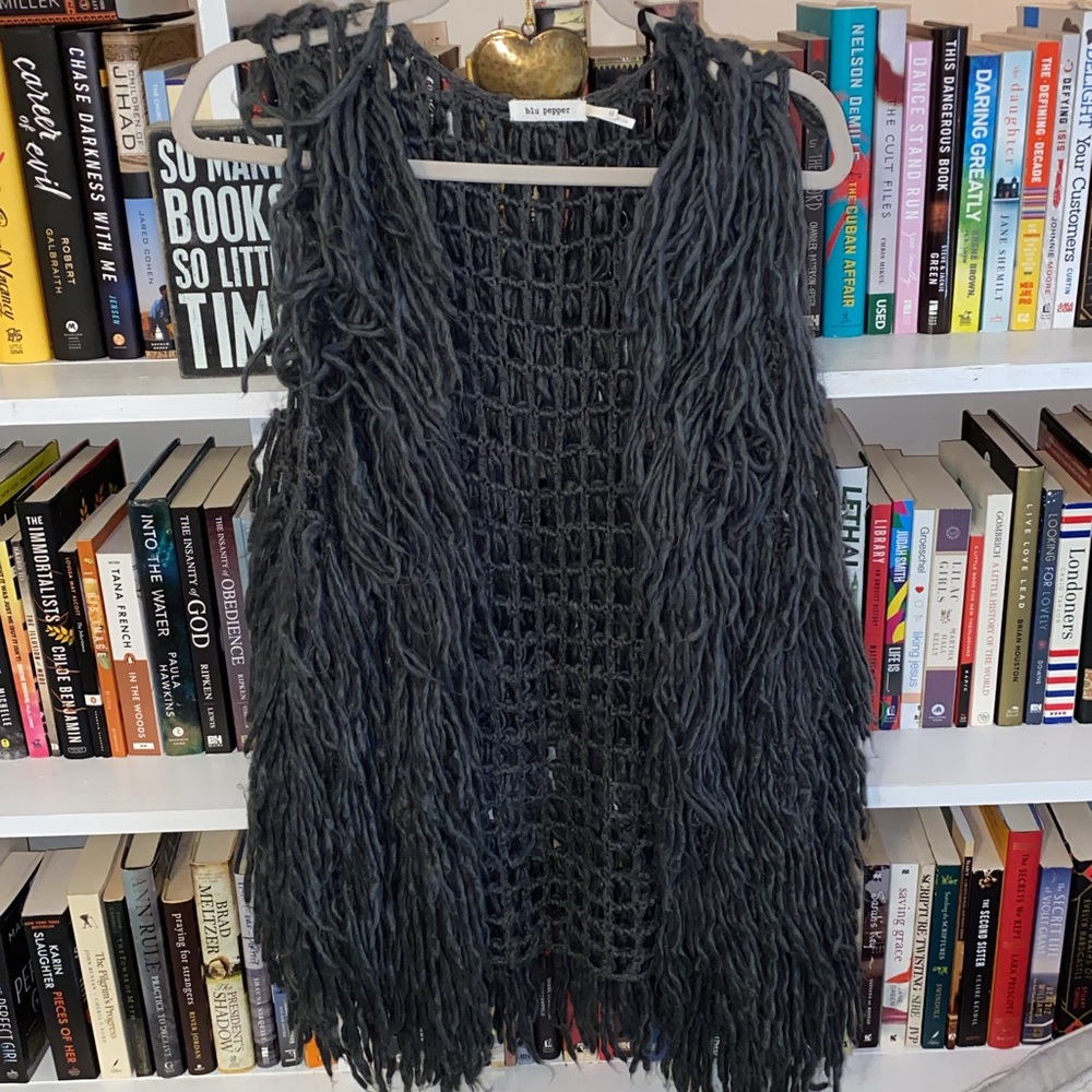 Grey Tassel Vest